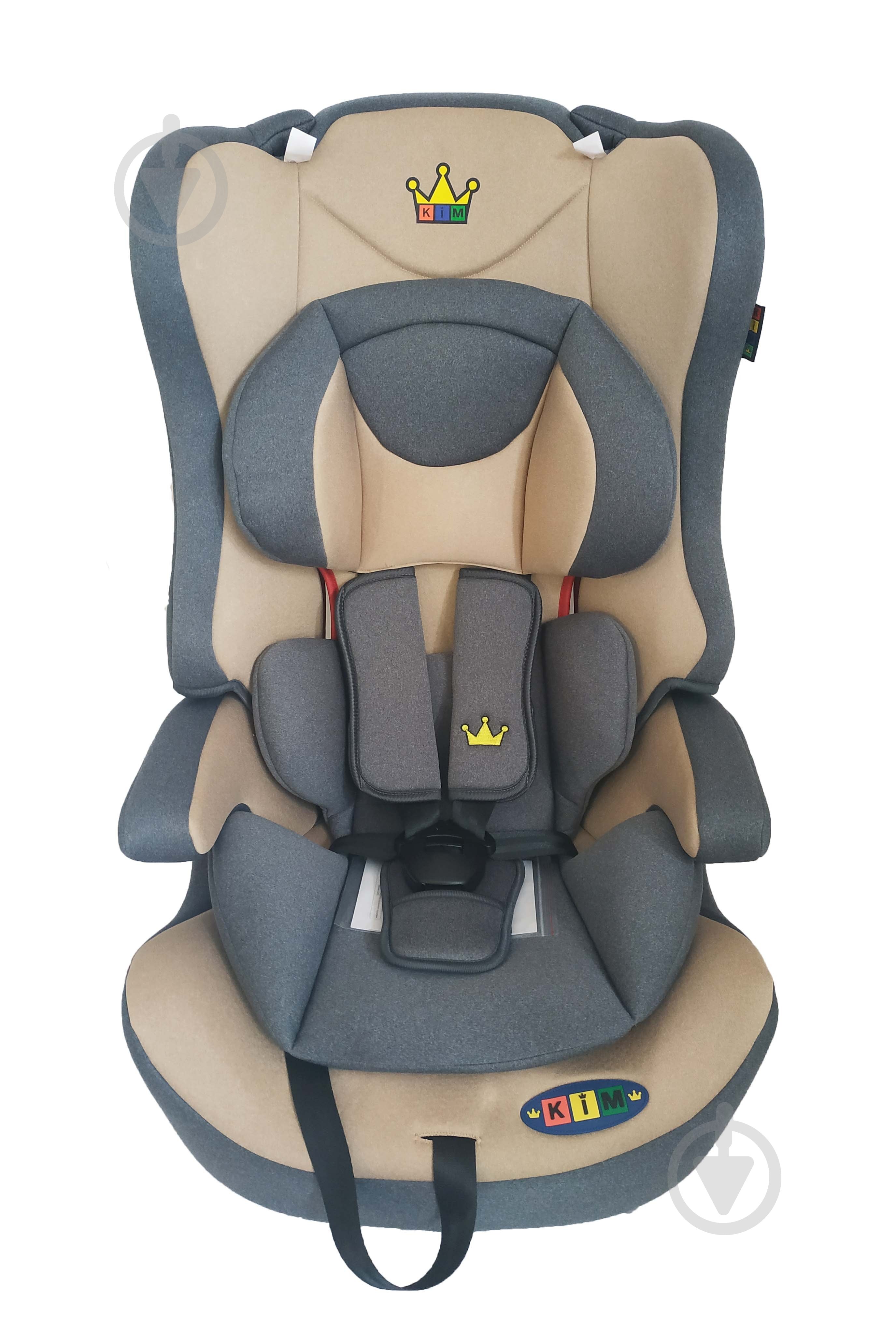 Автокрісло Happy Baby КІМ 4578+4575 бежево-сірий grey HB616 - фото 1