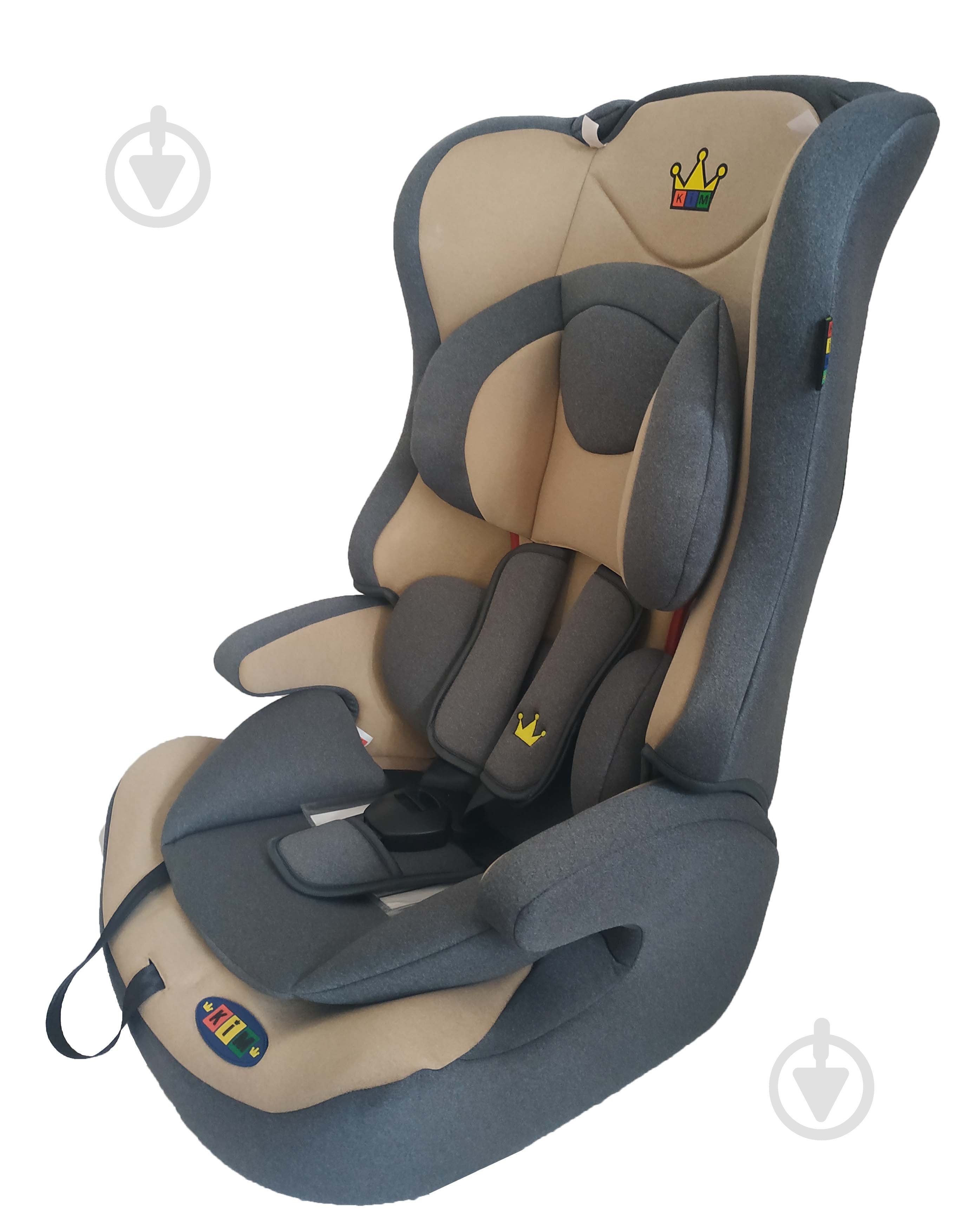 Автокрісло Happy Baby КІМ 4578+4575 бежево-сірий grey HB616 - фото 2