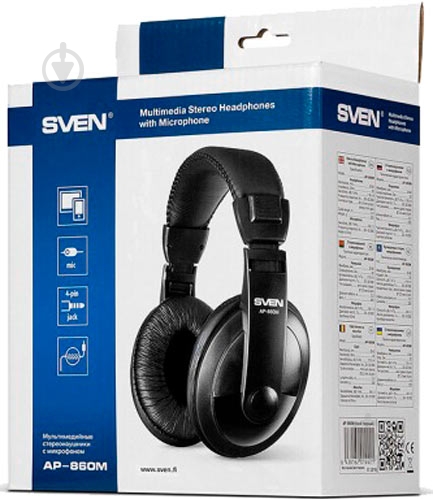 Наушники Sven AP-860M black - фото 5 Наушники Sven AP-860M black - фото 5