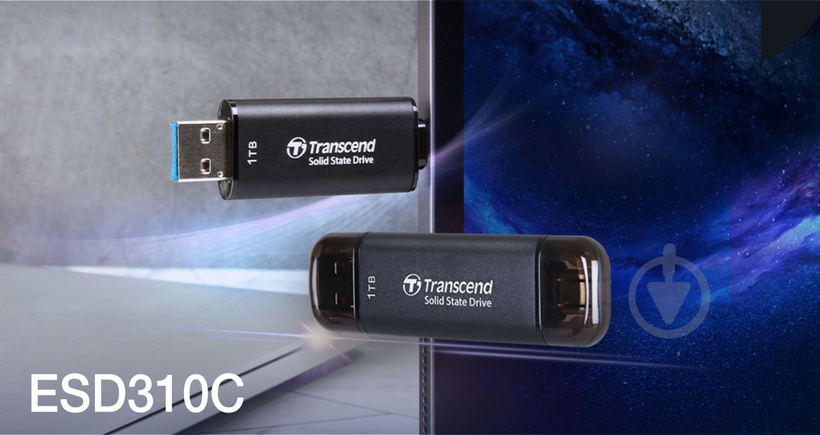 SSD-накопичувач Transcend USB 10Gbps Type C/A 512GB Portable USB 3.2 3D NAND (TS512GESD310C) - фото 6 SSD-накопичувач Transcend USB 10Gbps Type C/A 512GB Portable USB 3.2 3D NAND (TS512GESD310C) - фото 6