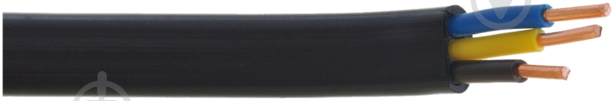 Кабель силовий плоский Елкор ВВГ 3x2,5 мідь - фото 1