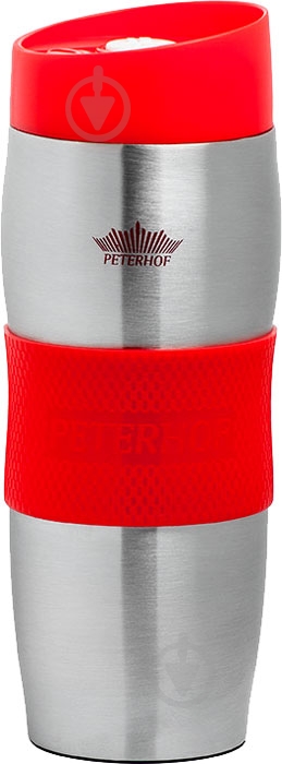 Термочашка Peterhof 400 мл PH-12410-R - фото 1 Термочашка Peterhof 400 мл PH-12410-R - фото 1
