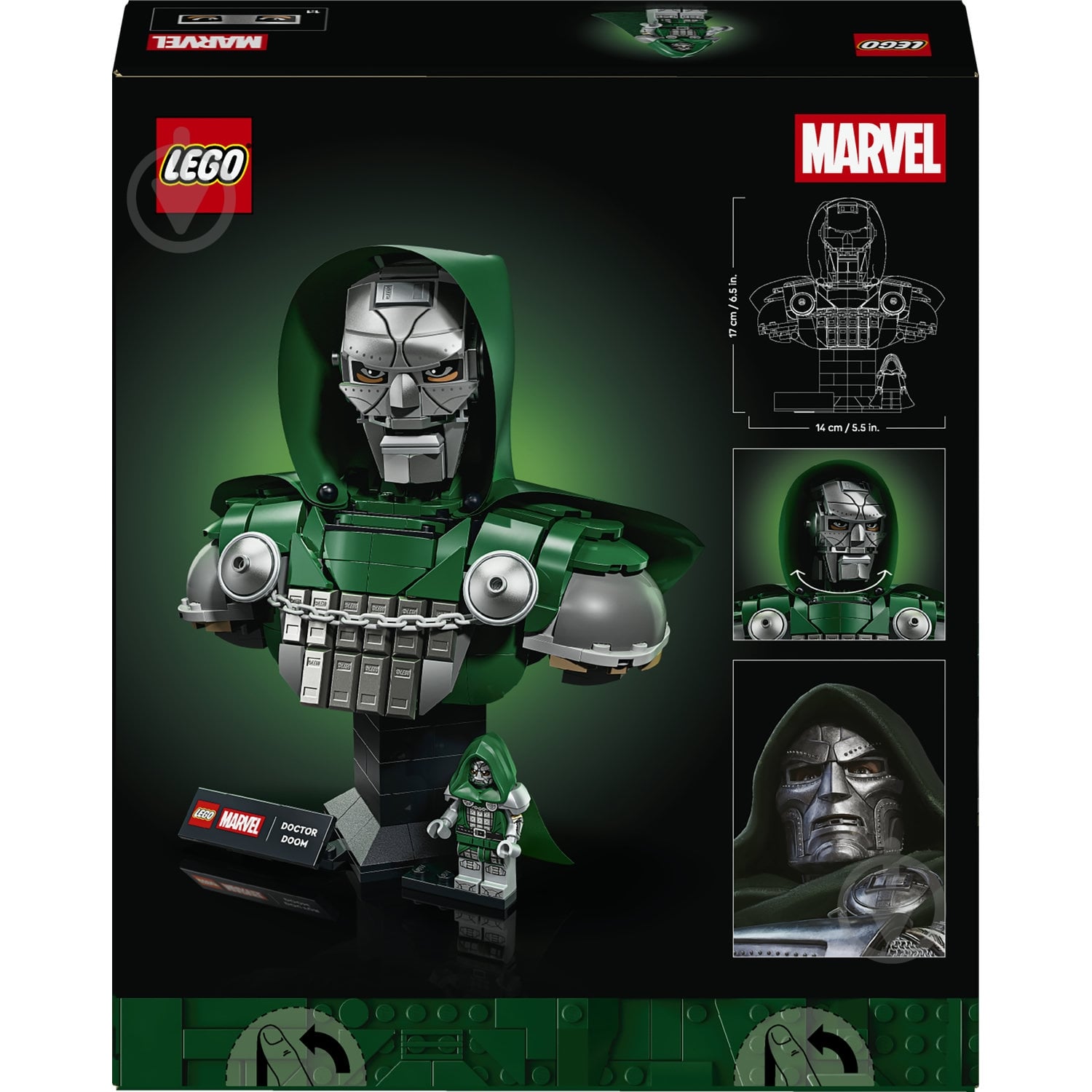 Конструктор LEGO Super Heroes Бюст Доктора Дума 76345 - фото 2