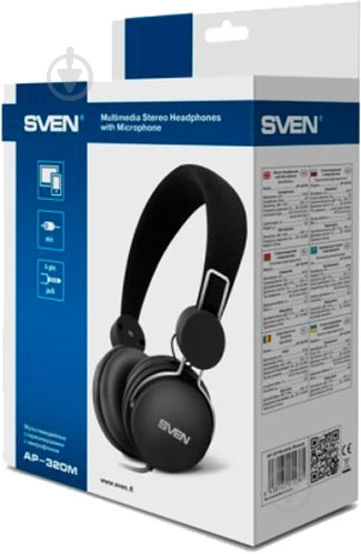 Наушники Sven AP-320M black - фото 4