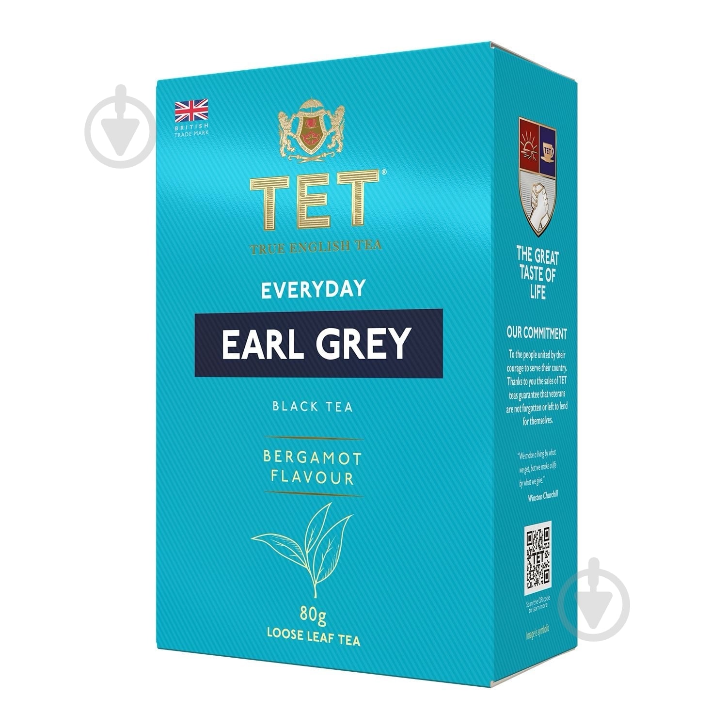 Чай черный TET Everyday Earl Grey листовой 80 г - фото 1