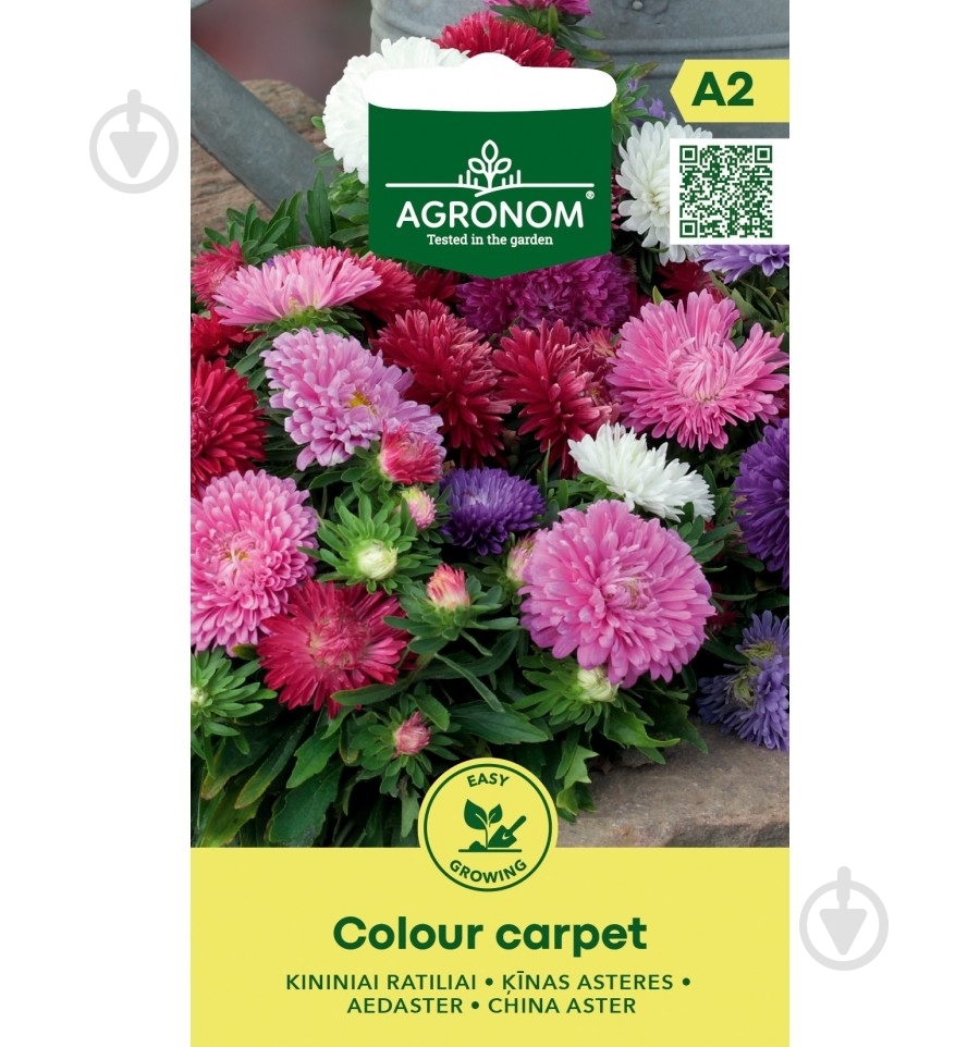 Семена астра Колор Карпет 0,4 г 200 шт. Agronom - фото 1