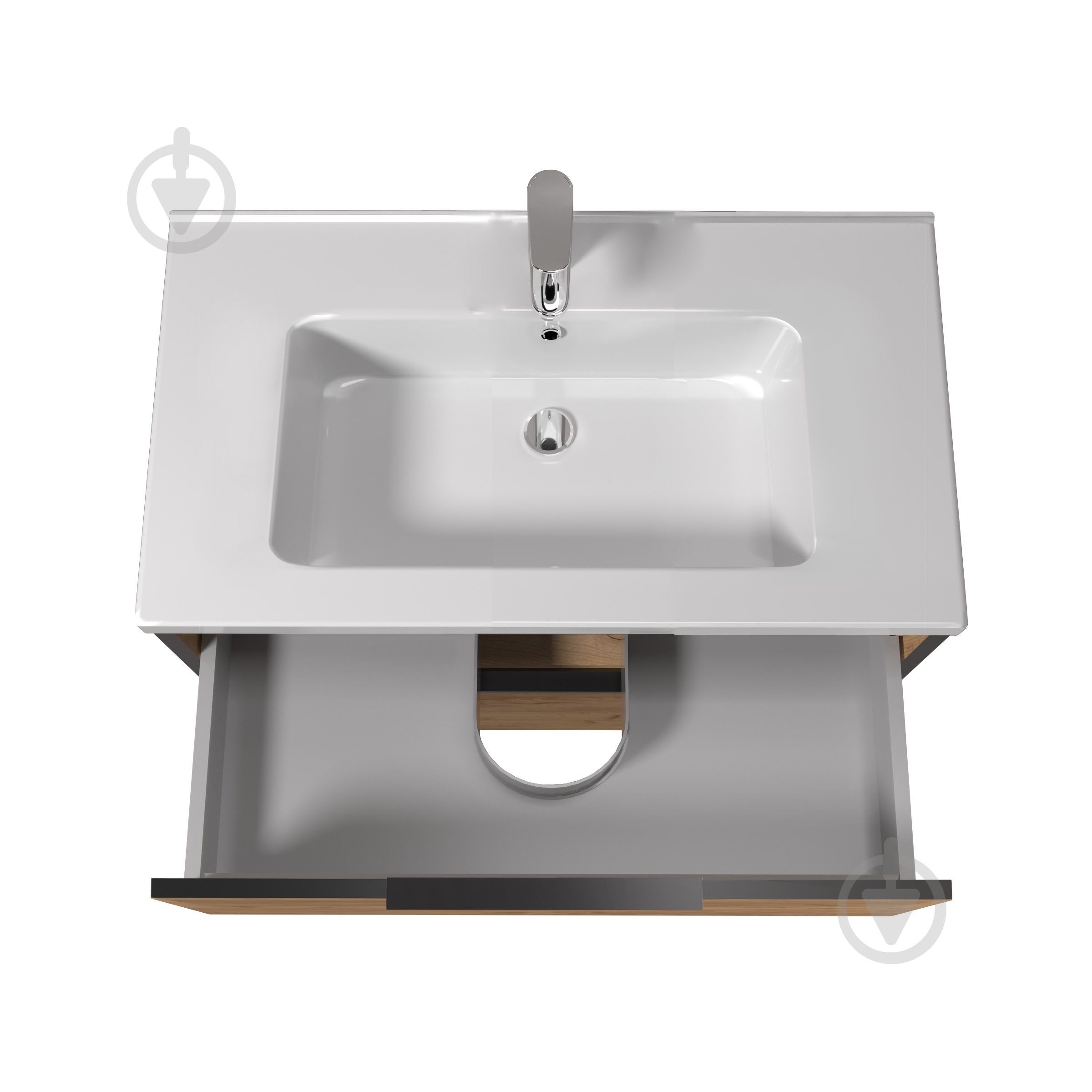 Тумба підвісна Мойдодир Line Craft 80- - фото 3