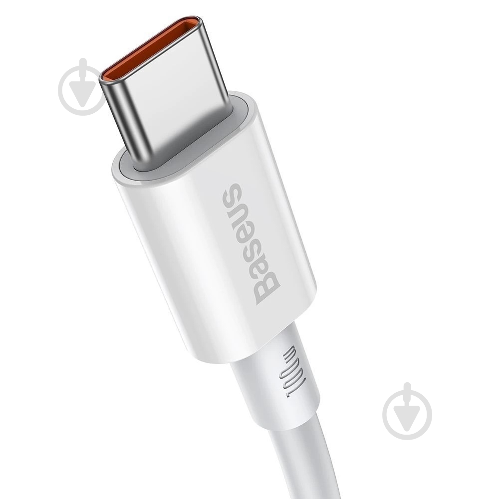 Кабель BASEUS Superior Series Fast Charging Data Cable Type-C to Type-C 100W 1 м белый (CATYS-B02) - фото 2