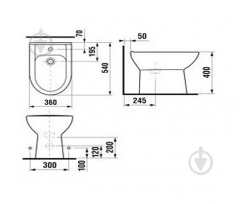 Біде підлогове Jika Olymp 3261.1.304 - фото 2