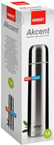 Термос Banquet Akcent 1 л 4810S - фото 2