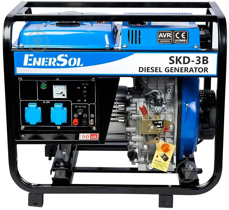 Генератор дизельный EnerSol 2,8 кВт / 3 кВт 230 В SKD-3B - фото 3 Генератор дизельный EnerSol 2,8 кВт / 3 кВт 230 В SKD-3B - фото 3