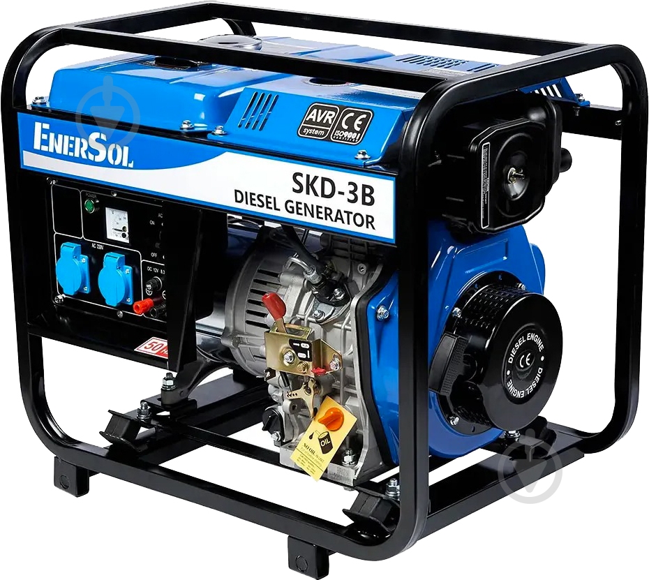 Генератор дизельный EnerSol 2,8 кВт / 3 кВт 230 В SKD-3B - фото 1 Генератор дизельный EnerSol 2,8 кВт / 3 кВт 230 В SKD-3B - фото 1