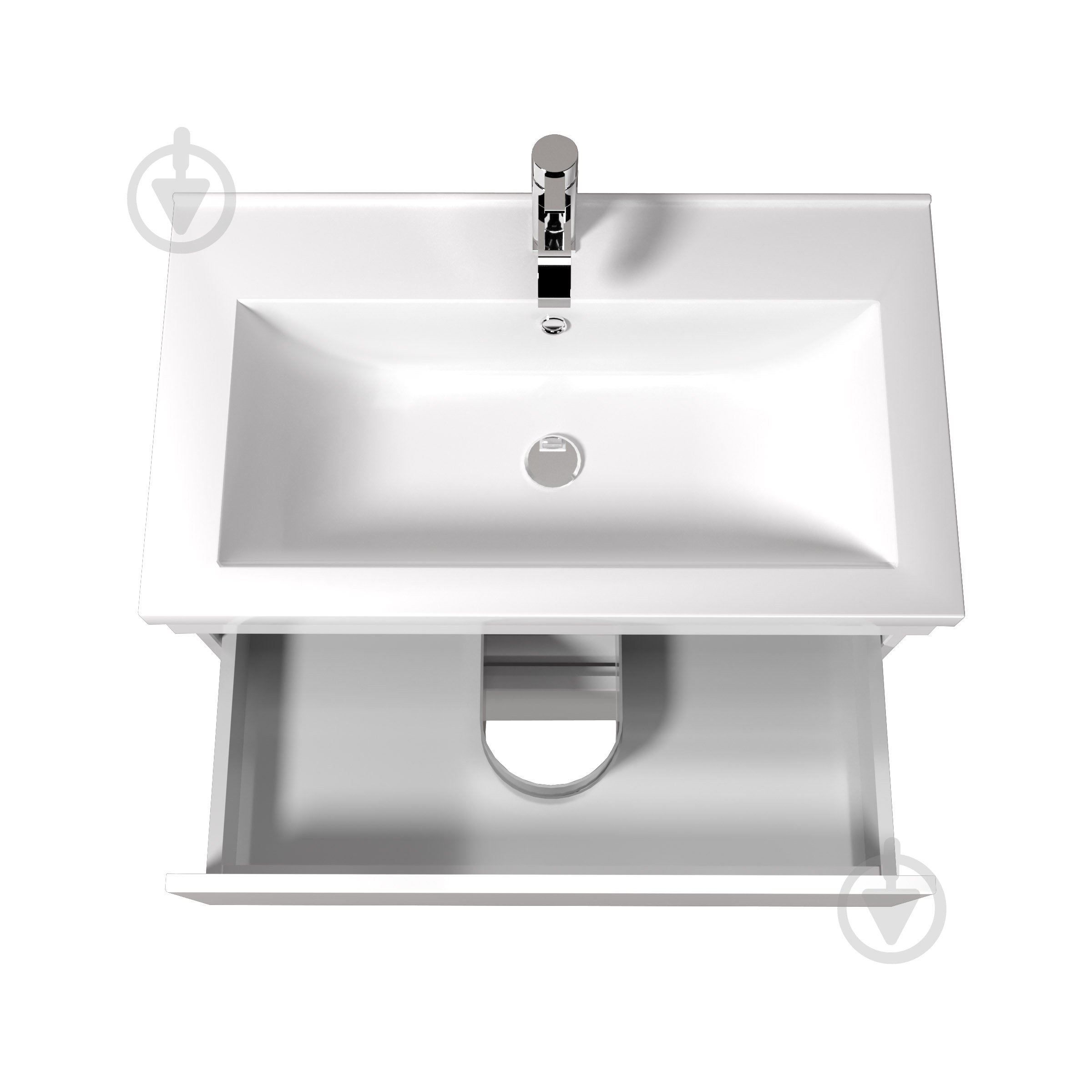 Тумба Мойдодир Soft White 80 з умивальником Cosmopolitan 80 підлогова - фото 3