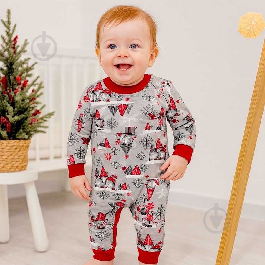 Ромпер-реглан унисекс Blanka Гном р.74-80 красный 110882 - фото 1 Ромпер-реглан унисекс Blanka Гном р.74-80 красный 110882 - фото 1