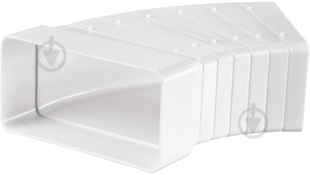 Универсальный угловой соединитель 3°- 48° Вентс Пластивент 204x60 82810 - фото 1