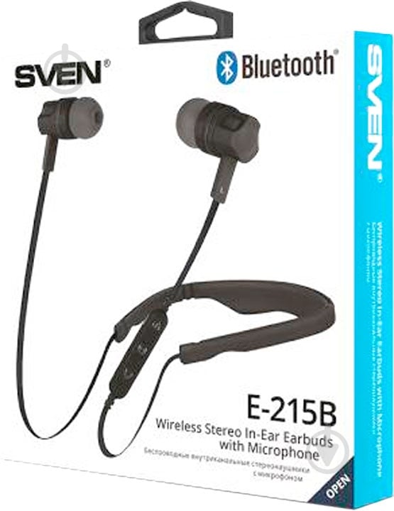Наушники Sven E-215B black Bluetooth - фото 4