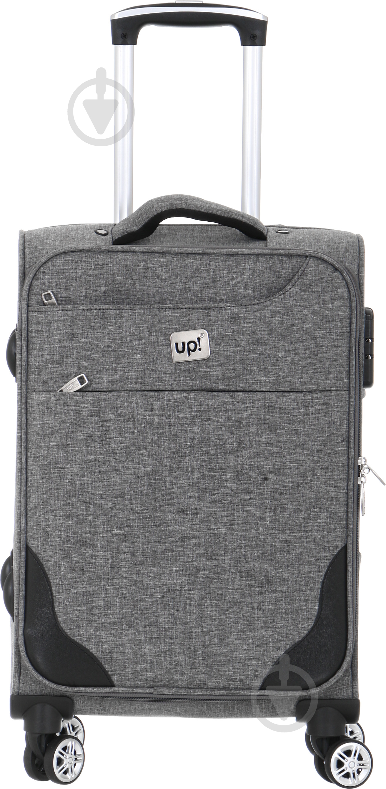 Чемодан UP! (Underprice) TD1113 60х40х22 см серый - фото 2