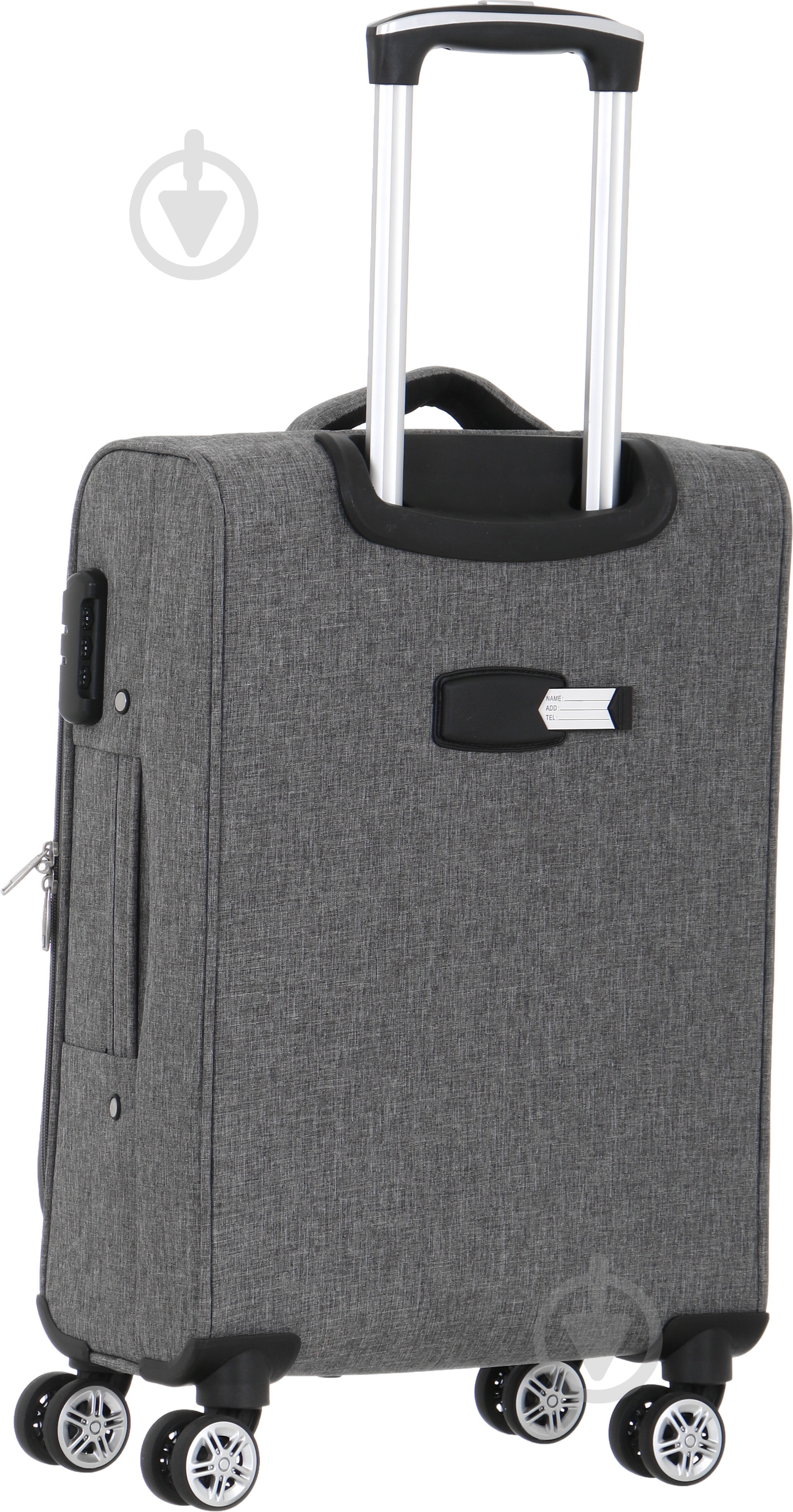 Чемодан UP! (Underprice) TD1113 70х45х25 см серый - фото 3
