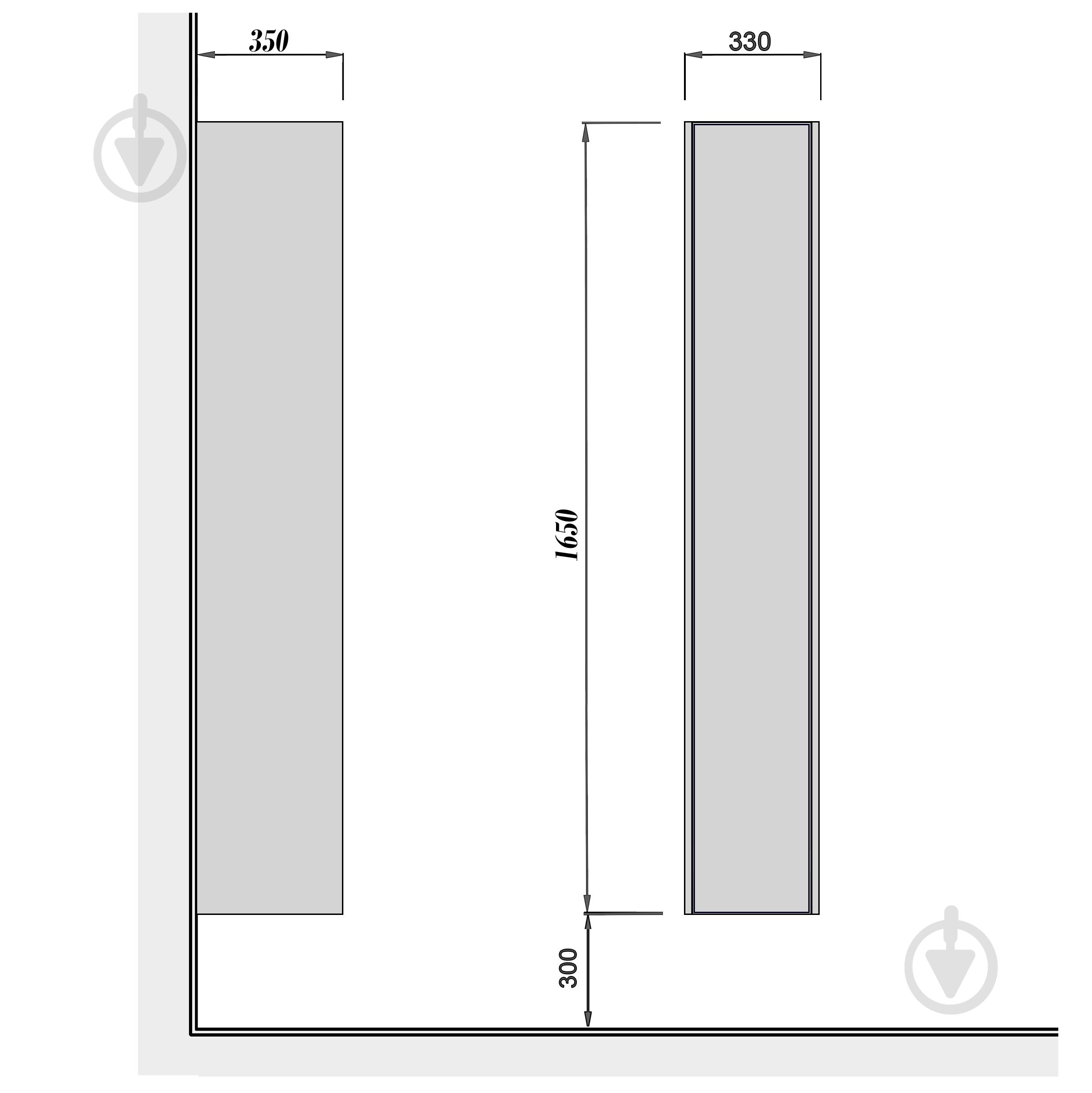 Пенал підвісний Мойдодир Line Craft П-33-А - фото 8