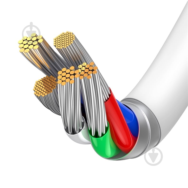 Кабель 1m м белый (CATLYS-A02) - фото 5