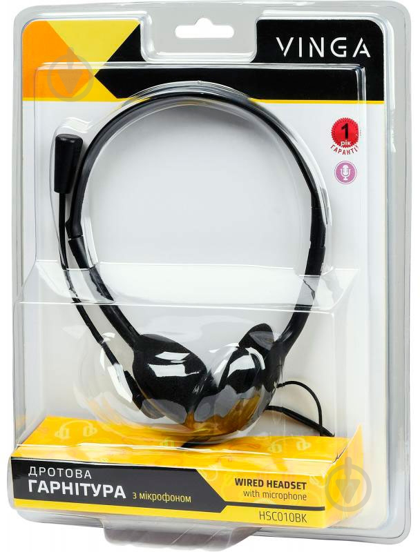 Гарнитура Vinga HSC010 black HSC010BK - фото 10 Гарнитура Vinga HSC010 black HSC010BK - фото 10