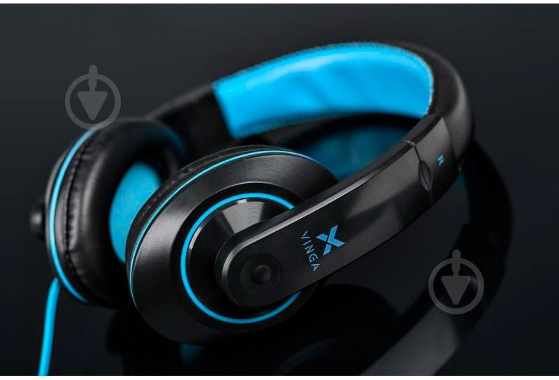 Навушники Vinga HSC055 black/blue HSC055BK - фото 7