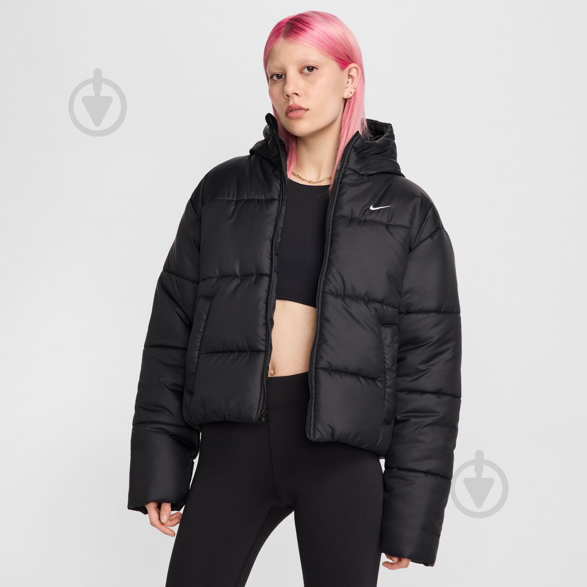 NIKE6.0 ナイキ スノーウェア ジャケット レディース L ブラック NIKE（ナイキ） レディース 中綿ジャケット ウィメンズ NSW TF RPL