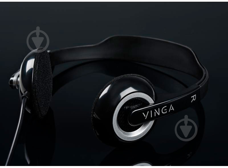 Гарнитура Vinga HSU60 black HSU60BK - фото 7
