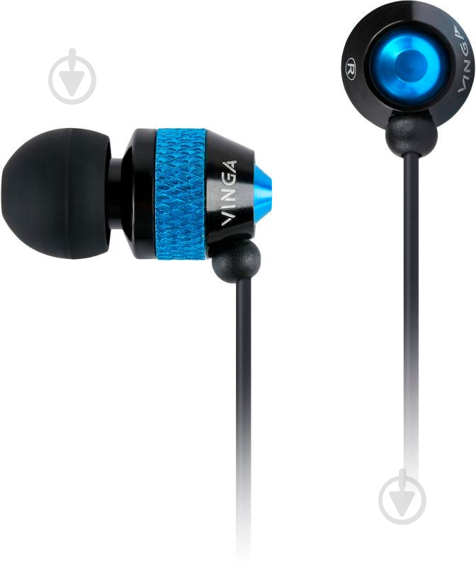 Наушники Vinga CPS040 black/blue CPS040BL - фото 1 Наушники Vinga CPS040 black/blue CPS040BL - фото 1