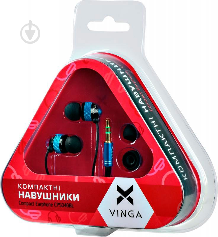 Наушники Vinga CPS040 black/blue CPS040BL - фото 5 Наушники Vinga CPS040 black/blue CPS040BL - фото 5