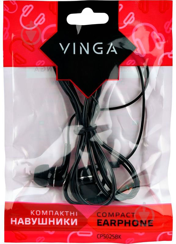 Навушники Vinga CPS025 black CPS025BK - фото 4