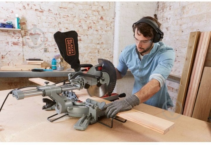 Пила торцовочная Black+Decker BES710 - фото 2