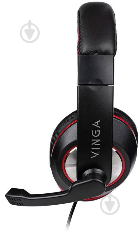 Навушники Vinga HSU040 black/red HSU40BK - фото 4 Навушники Vinga HSU040 black/red HSU40BK - фото 4