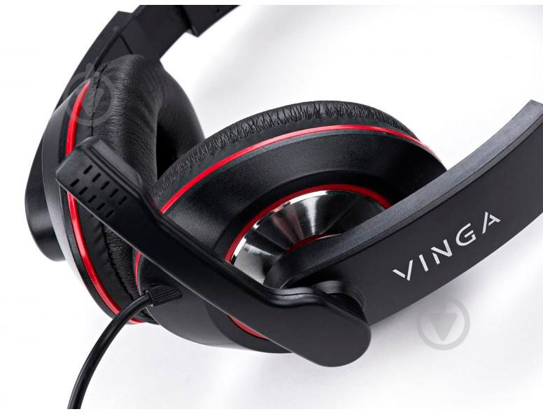 Навушники Vinga HSU040 black/red HSU40BK - фото 9 Навушники Vinga HSU040 black/red HSU40BK - фото 9