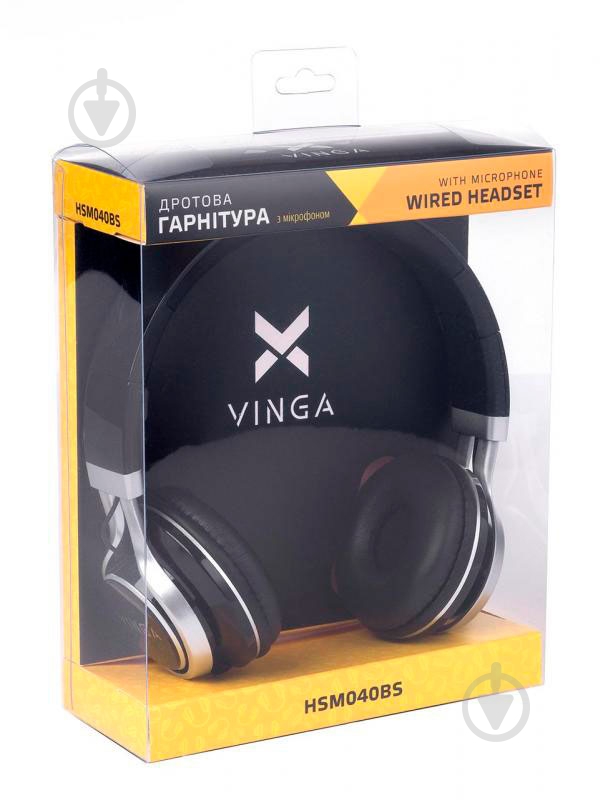 Наушники Vinga HSM040 black/silver HSM040BS - фото 11