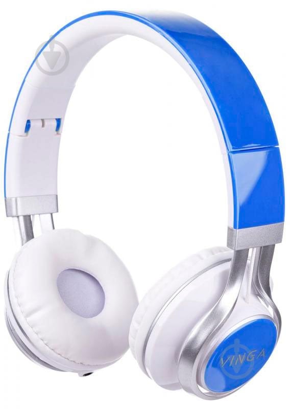 Навушники Vinga HSM040 blue/white HSM040WB - фото 1