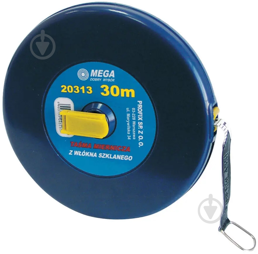 Рулетка Mega стекловолокно 20315 50 м - фото 1 Рулетка Mega стекловолокно 20315 50 м - фото 1