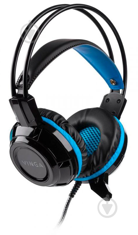 Наушники Vinga HSC060 black/blue HSC060BK - фото 2