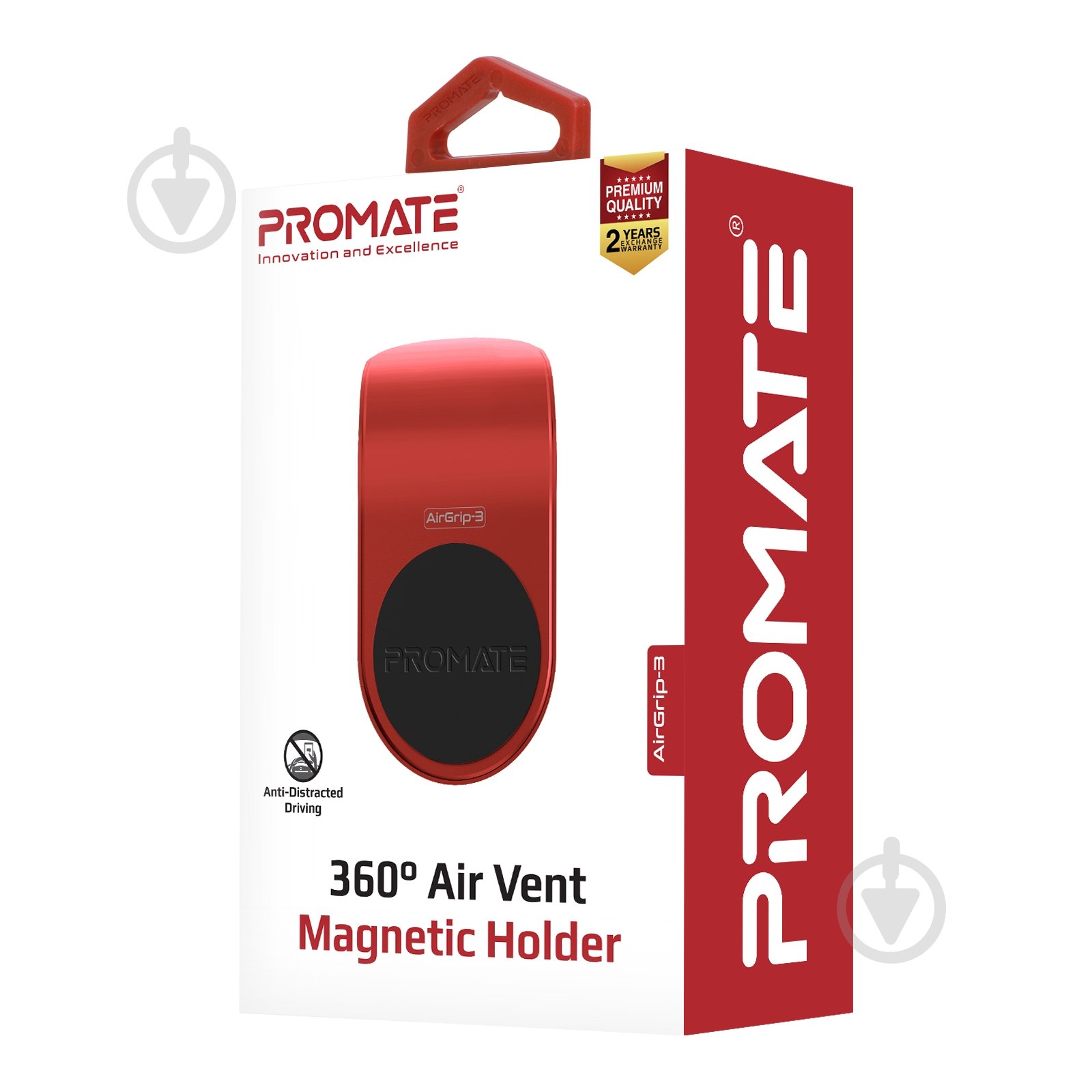 Тримач магнітний Promate AirGrip-3 червоний - фото 7