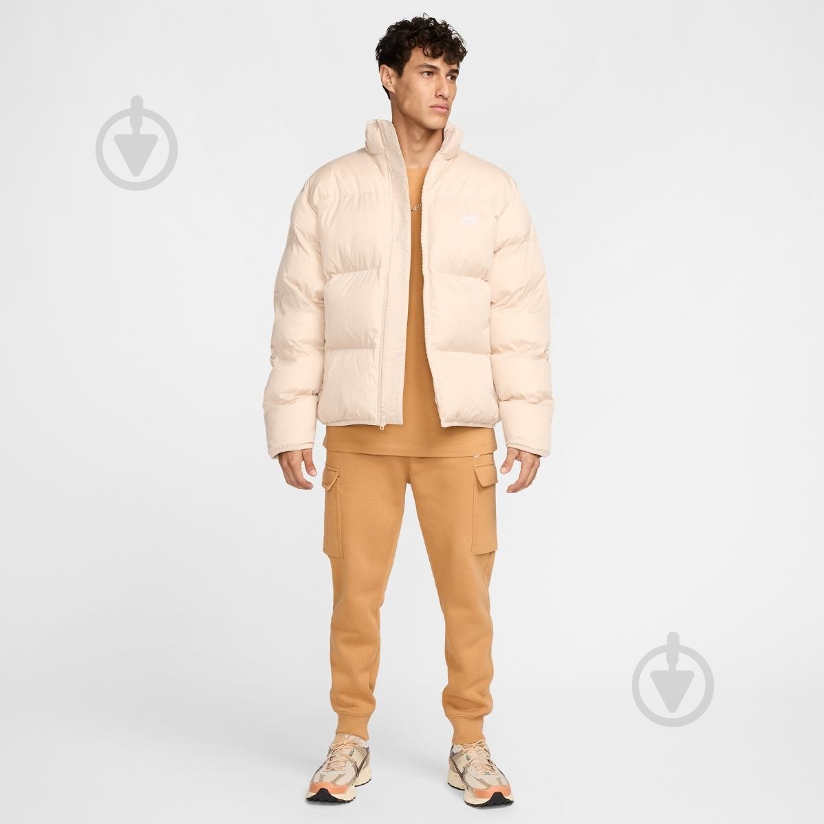 Пуховик чоловічий зимовий Nike M NK CLUB PUFFER JKT FB7368-126 р.2XL бежевий - фото 6