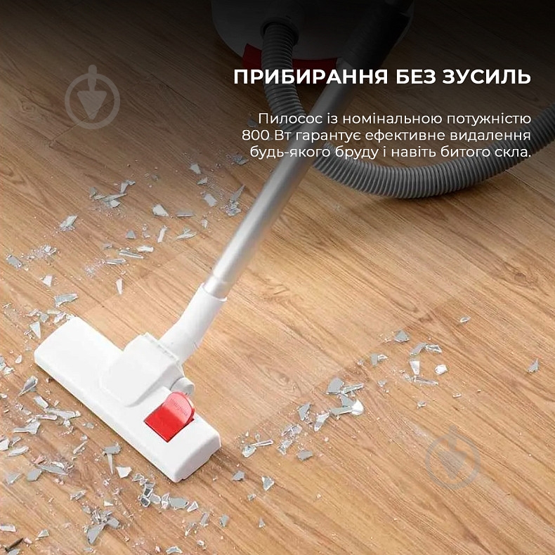 Пылесос Deerma Vacuum Cleaner (Wet and Dry) TJ200 white - фото 6