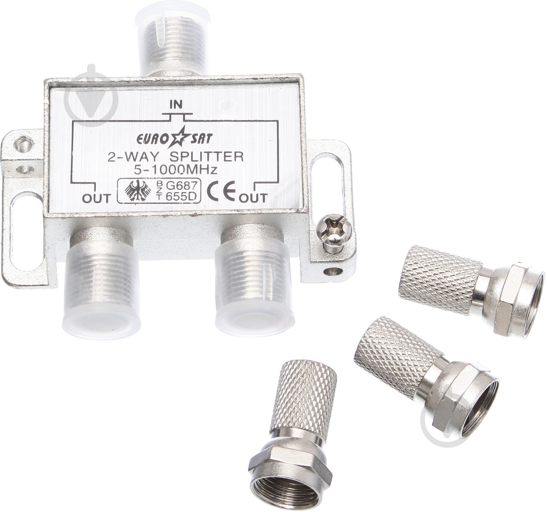 Розгалужувач телевізійний EMT на 2 виходи + 3 F-роз’єми 2-0140 - фото 2