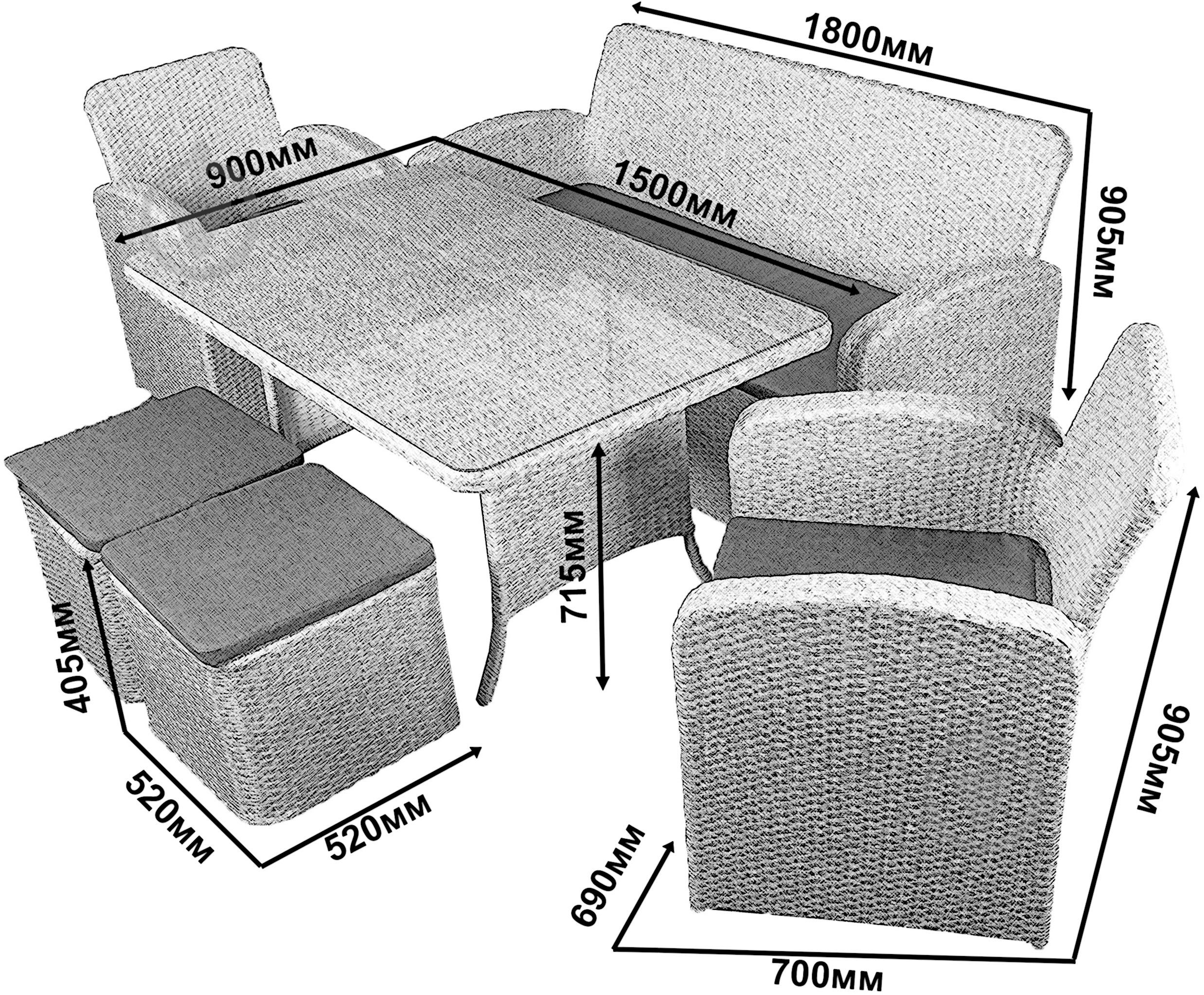 Комплект мебели Indigo Флорес - фото 5