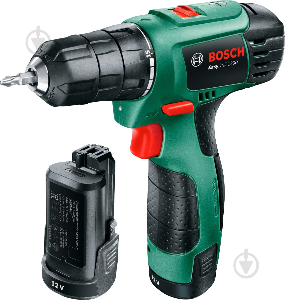 Шуруповерт акумуляторний Bosch EasyDrill 1200 06039A210B - фото 2