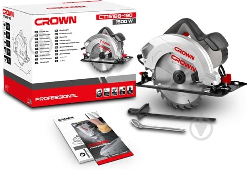 Пила дисковая Crown CT15188-190 - фото 2 Пила дисковая Crown CT15188-190 - фото 2