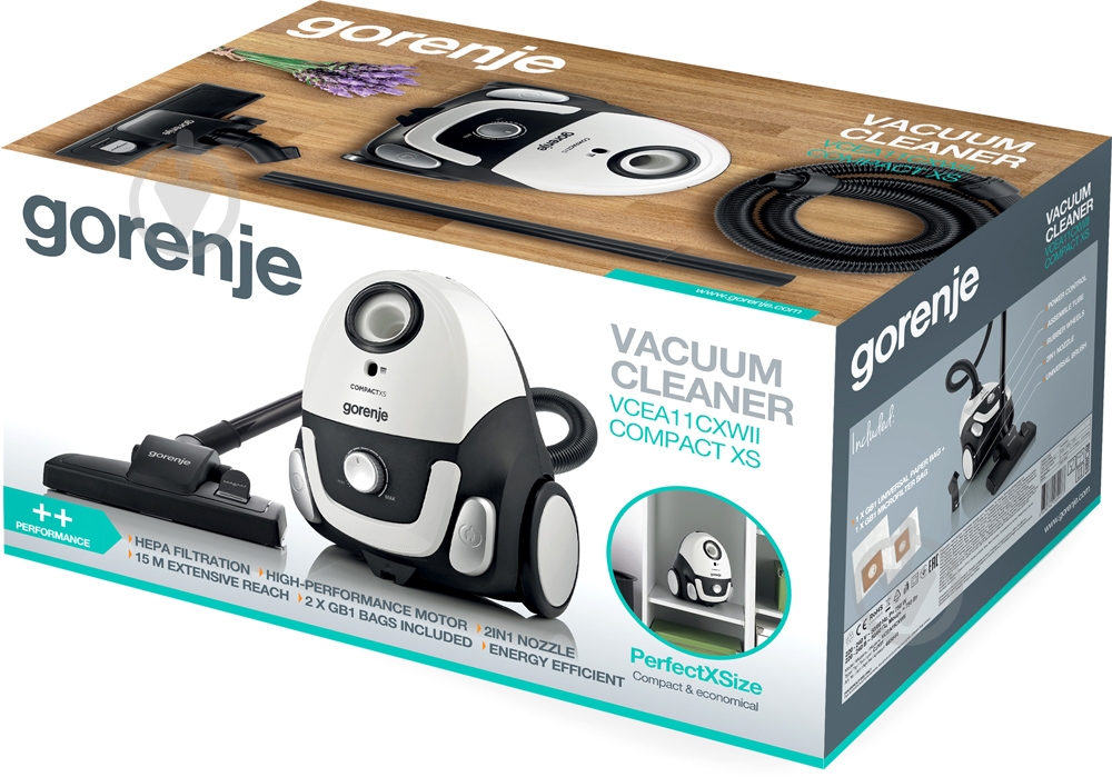 Пылесос Gorenje VCEA11CXWII white - фото 5 Пылесос Gorenje VCEA11CXWII white - фото 5