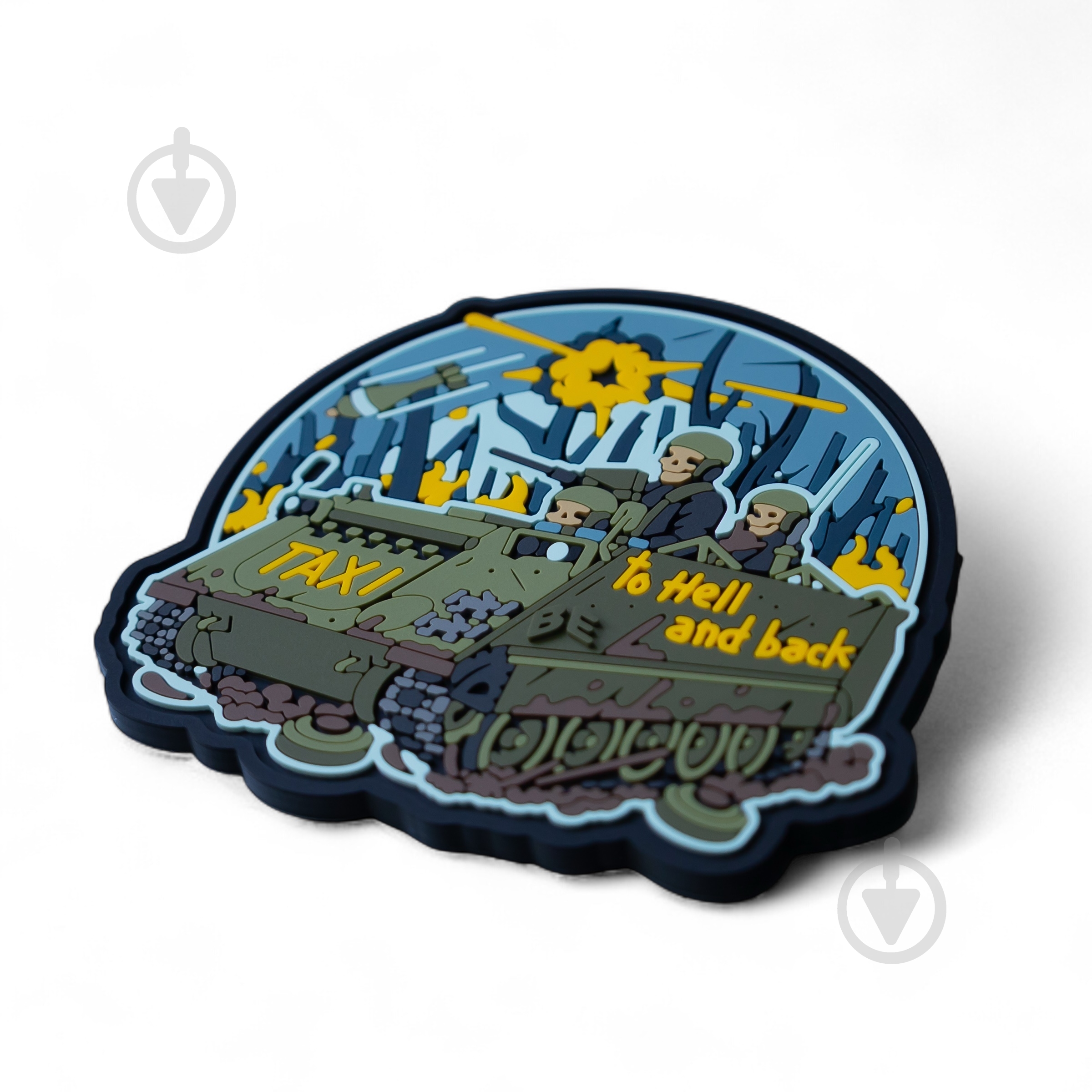 Шеврон-патч Brand Element ПВХ "Taxi to hell and back" - фото 2