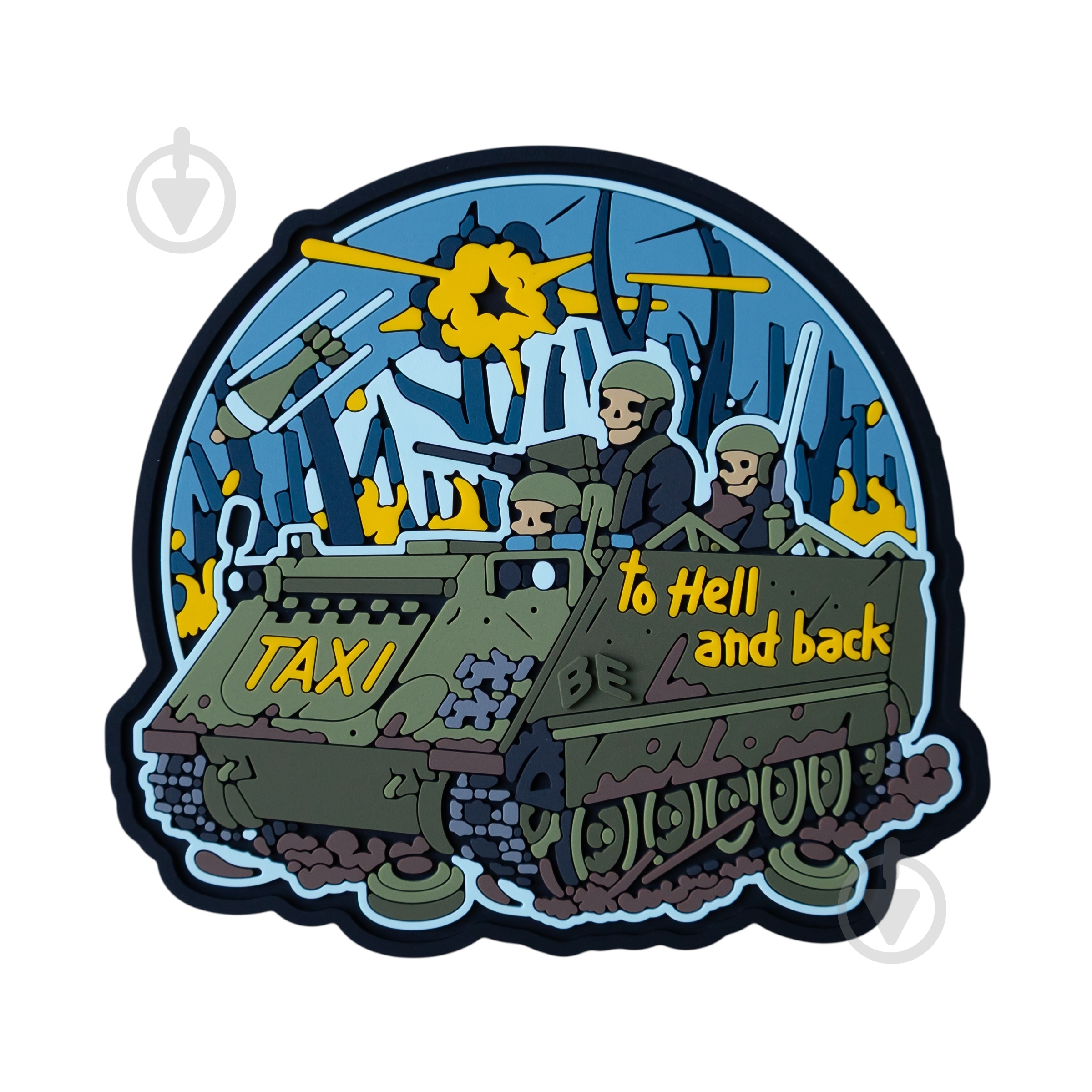 Шеврон-патч Brand Element ПВХ "Taxi to hell and back" - фото 1