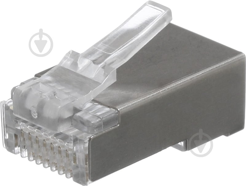 Штекер комп’ютерний Profix RJ 45 8P8C 10 шт. білий - фото 1