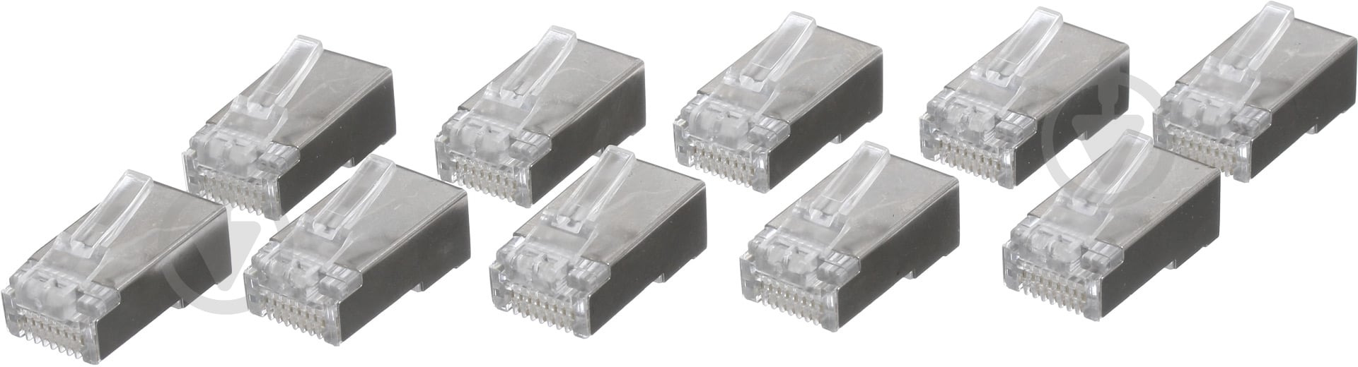 Штекер комп’ютерний Profix RJ 45 8P8C 10 шт. білий - фото 2